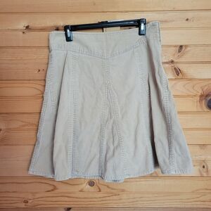 G.H. Bass & Co. Tan Corduroy Skirt, Size: 8